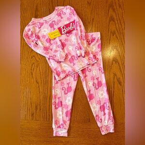 Barbie Pajama Set - Pink with Barbie Silhouette‎ - NWT - 18M